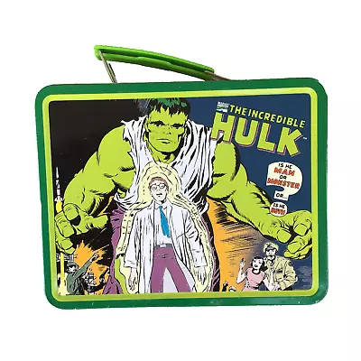 Vintage Hulk 1998 Marvel Comics Incredible Transforming Tin Lunchbox Metal • $19.97