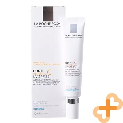 LA ROCHE POSAY Pure Vitamin C UV Face Cream 40 Ml SPF25 Anti Wrinkle Firming • $40.71