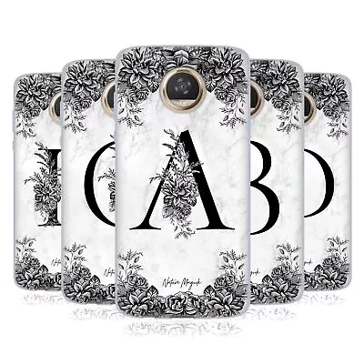 Official Nature Magick B&w Marble Monogram 1 Soft Gel Case For Motorola Phones • $19.95