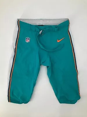 Miami Dolphins Team Issued/game Used Teal Nike Pants 2017 Season With Belt!! • $15.99