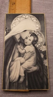 $12.99 • Buy Vintage Catholic Holy Prayer Card Mary Jesus Early 1900s H60