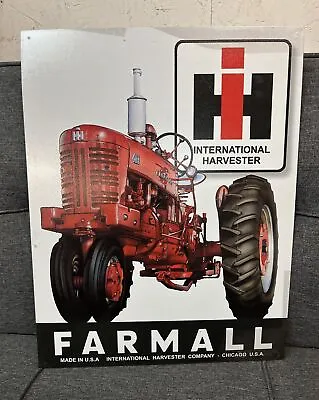 Farmall 400 International Harvester Tractor Tin Metal Sign Garage Barn Vintage • $18