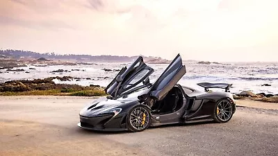 Stealth Black McLaren P1 California Coast 8x10 Print Poster Supercar • $24.98