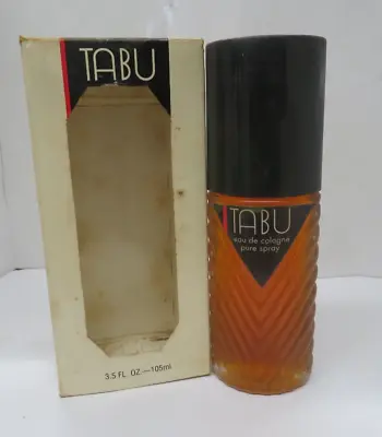Vintage Tabu By Dana Eau De Cologne Pure Spray 3.4 Oz/100 Ml Read Descr Read Des • $49.99