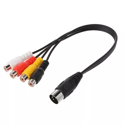 30CM 5 Pin Male Din Plug To 4 RCA Phono Female Plugs  Cable Wire Cord Conne • $7.58