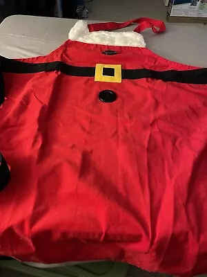 Apron  Mrs Claus DELUXE Cotton Twill W Fur Trim Christmas Holiday  OLD NAVY • $9.99