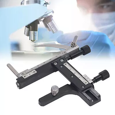 Microscope Attachable Mechanical Stage X-Y Moveable Caliper Vernier With Scale • £12.50