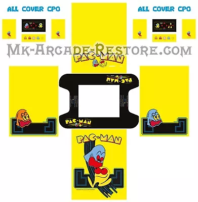 Pac-Man Cocktail Table Side Art Arcade Cabinet Kit Artwork Graphics Decals Print • $319