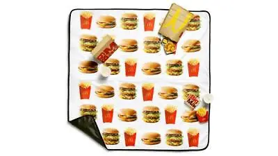 McDonald's McDelivery Day Uber Eats Big Mac Picnic Blanket Brand New W/ Tags  • £86.86