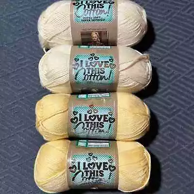I Love This Cotton Yarn Lot Of 4 • $20