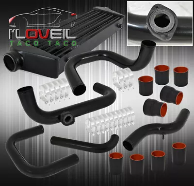 For 92-95 Civic Si Black Intercooler Bolt On Turbo Piping Kit Set Black Coupler • $184.99