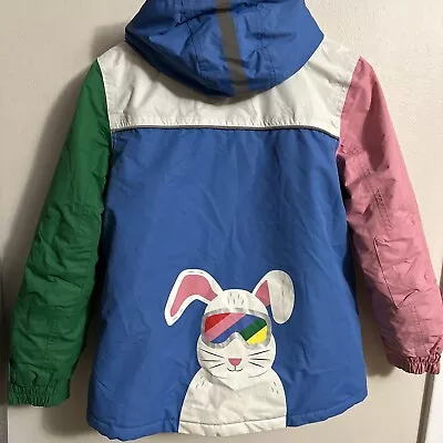 Mini Boden Girls Ski Jacket Parka - Size 11-12 Years Color Block Rabbit • $39