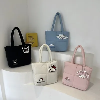 Sanrio Down Cloth Shoulder Bags My Melody Hello Kitty And Cinnamoroll • $39.95