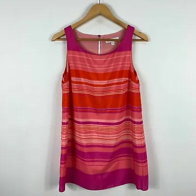 $21.95 • Buy Forever New Womens Dress Size 8 Multicoloured Striped Sleeveless 4625