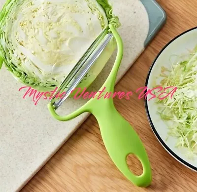 Stainless Steel Potato Peeler Cabbage Cucumber Shredder Salad Angled Ergonomic • $5.09