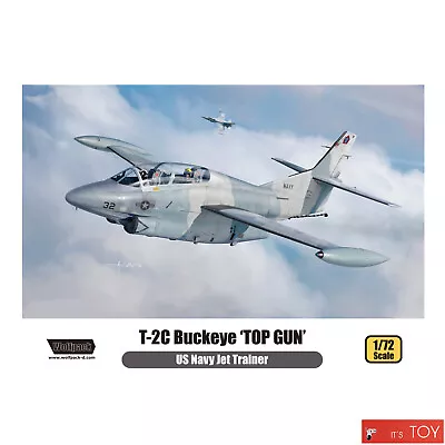 Wolfpack 1/72 T-2C Buckeye 'TOP GUN' US Navy Jet Trainer Model Kit WP10013 • $23.82