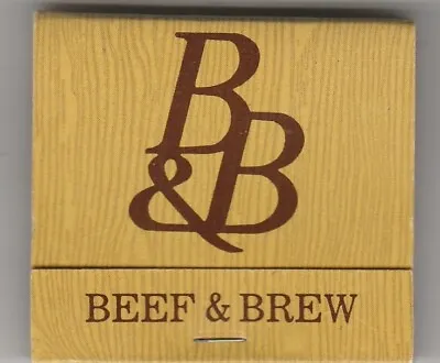 Beef & Brew-La Quinta-Riverside County-California-Ca-Full Matchbook • $8.99