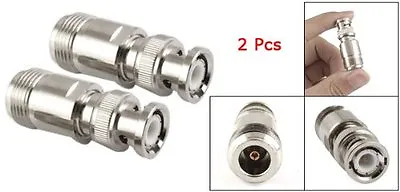 2 Pcs N Type Female To BNC Male RF Coax Coax Adapter • $11.37