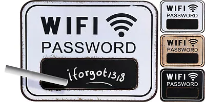 WIFI Password Chalkboard Sign Home Office Pub Cafe Bar Internet Sign Plaque • £8.99