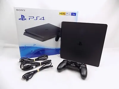 $386.58 • Buy Boxed Like New Playstation 4 Ps4 Slim 1TB Console With Accessories