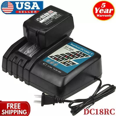 Replacement FOR Makita DC18RC 18 VOLT  Lithium-Ion Rapid Tool Battery Charger  • $23