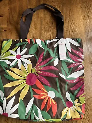 Women's OLLIE & NIC Sequinned Floral Print Large Tote/shopper Beach Bag + Purse • £9.99