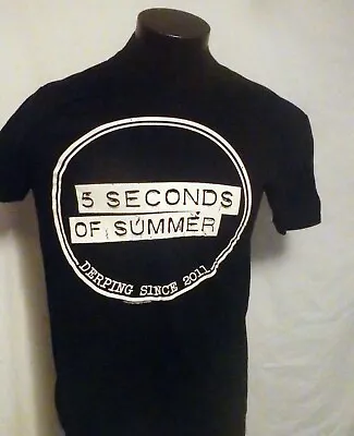 5 Seconds Of Summer   2015 Shirt  Size Medium Derping Since 2011  Short Sleeve • $15