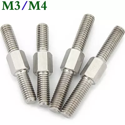 M3 M4 Stainless Steel Left & Right Hand Double End Thread Studs Rod Bolts Screws • $19.90