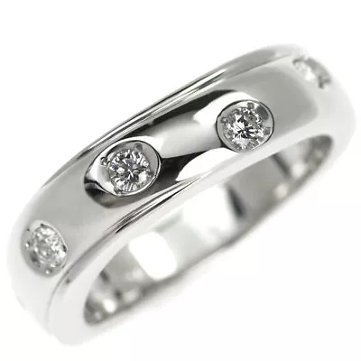 Mikimoto Pt950 Diamond Ring 0.12ct - Auth Free Shipping From Japan- Auth SELBY_J • $813.60