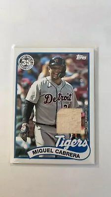 2024 Topps Series 1 1989 Relic Game Used Bat #89BR-MC Miguel Cabrera Tigers • $5.99