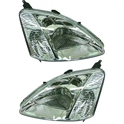 Halogen Headlight Set For 2002-2003 Honda Civic Left & Right Pair • $91.89