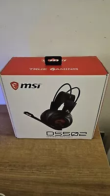 MSI DS502 7.1 Virtual Surround Sound Gaming Headset Black With Ambient Dragon. • £9.50