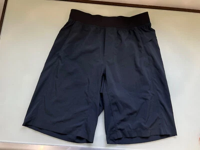 $32 • Buy Lululemon Black Running Gym Athletic Yoga Pilates Shorts Size M