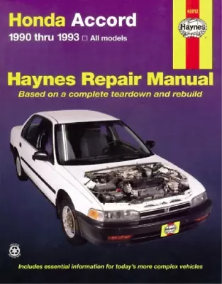 Honda Accord (1990-1993) Haynes Repair Manual (USA) (Paperback) (UK IMPORT) • $53.17