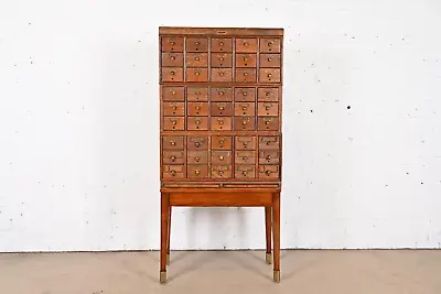 Antique Arts & Crafts 45-Drawer Card Catalog Filing Cabinet By Remington Rand • $4995