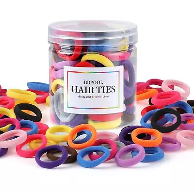 Multicolor Cotton Toddler Hair Ties For Girls And Kids 120 Pcs 12 Colors • $8.80