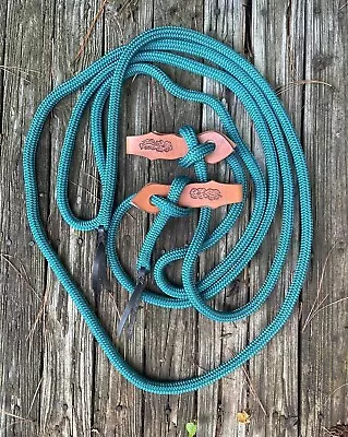 22ft Yacht Line 5/8” Mecate With Tooled Slobber Straps • $85