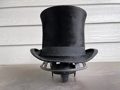 1890 London Hope Brothers Size 7 Vintage Antique Old West Top Hat Cowboy Hat • $299