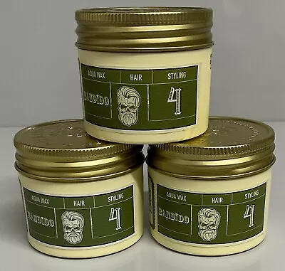 Bandido Hair Styling Aqua Wax Light Hold No4 Green 125 Ml ( Pack Of 3 ) • £18.99