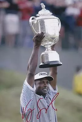 Vijay Singh 12x8 Signed US PGA Major Photo AFTAL/UACC RD • $37.88