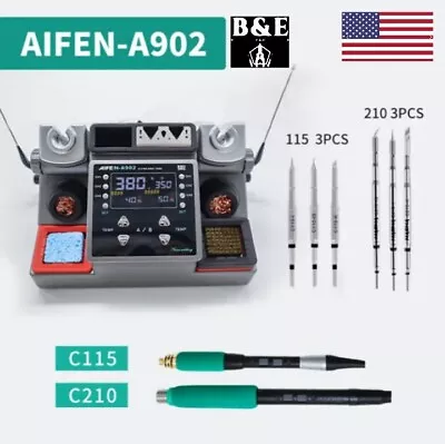 Aifen A902 Micro Soldering C115 C210 C245 Newest!!! Handle Buttons 2024 6 Tips! • $219.99