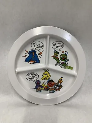 Vintage Artisan Ware Child Baby Sesame Street Muppets Divided Plate • $9.95