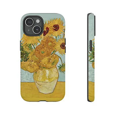 Vincent Van Gogh Sunflowers Matte Art Phone Case Iphone 15 Plus Pro Pro Max • $26