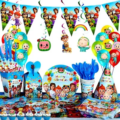 $4.19 • Buy Themed Coco Balloons Melon Banner Plates Kids Birthday Party Decoration