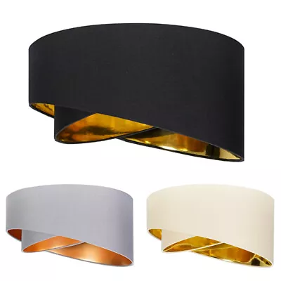 Easy Fit Lampshade Pendant Shade Two Layer Living Room Bedroom Modern Light 40cm • £23.99