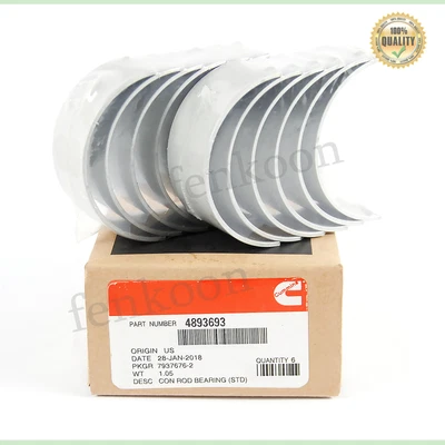 $57.99 • Buy STD Rod Bearing Set 4893693 For Cummins Dodge 5.9 6.7L 24V ISBE 2003-08 3969562