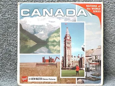 View Master CANADA Nations Of The World A090 3 Reel Set + Booklet - TESTED+ • $2.84