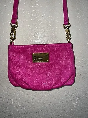 Marc By Marc Jacobs Classic Q Percy Pink Pebbled Leather Crossbody Bag Shoulder  • $70