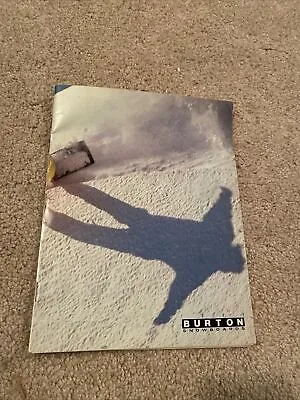 1989 Burton Snowboard Catalog Super Rare Vintage 80s Eighties • $179.99