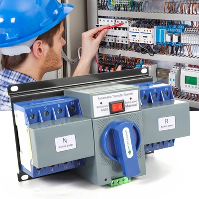 £26.92 • Buy AC220V 50HZ Dual Power Switch 63A/4P Automatic Transfer Switch Changeover Switch